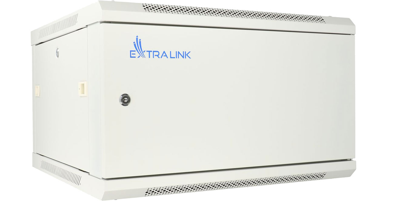 Шафа підвісна RACK 19'' 6U 600x600мм (сіра) EX.13001