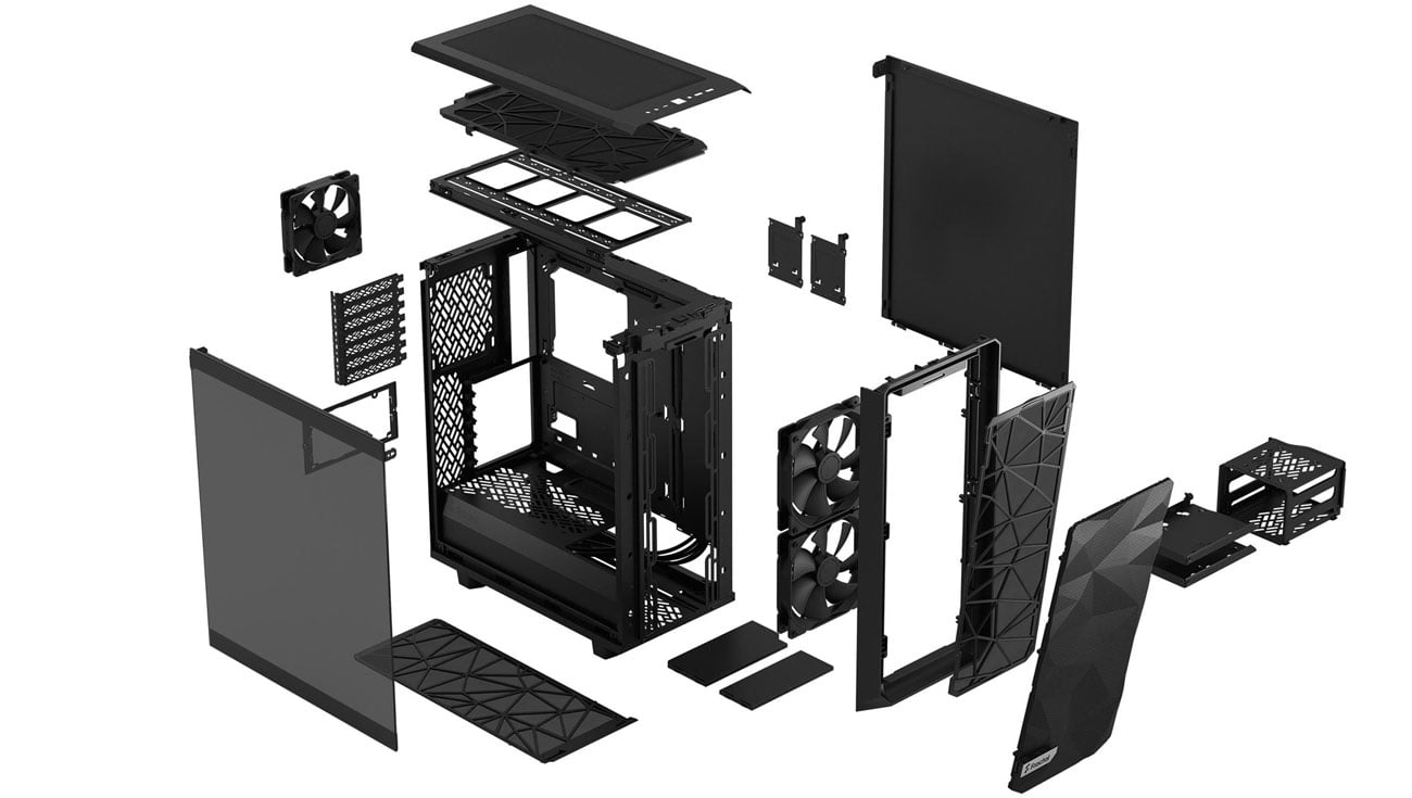 Дизайн Fractal Design Meshify 2 Compact TG Black Light Tint