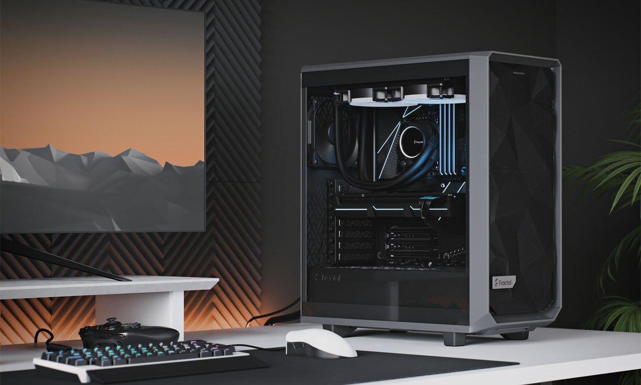 Корпус для комп'ютера Fractal Design Meshify 2 Compact TG Grey Light Tint FD-C-MES2C-04