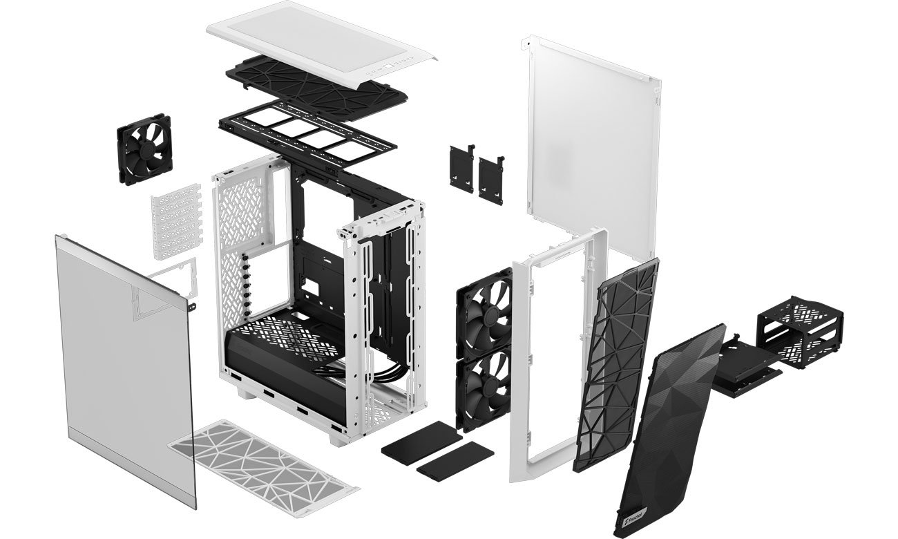 Fractal Design Meshify 2 Compact White TG Clear Tint FD-C-MES2C-05