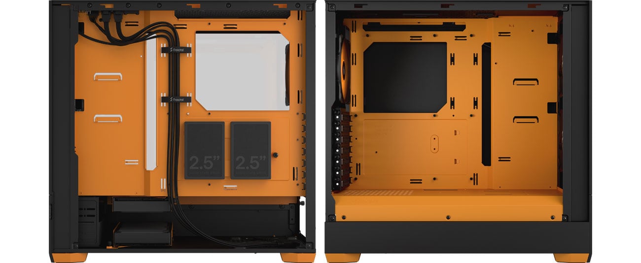 Интерьер Fractal Design Pop Air RGB Orange Core TG Clear Tint