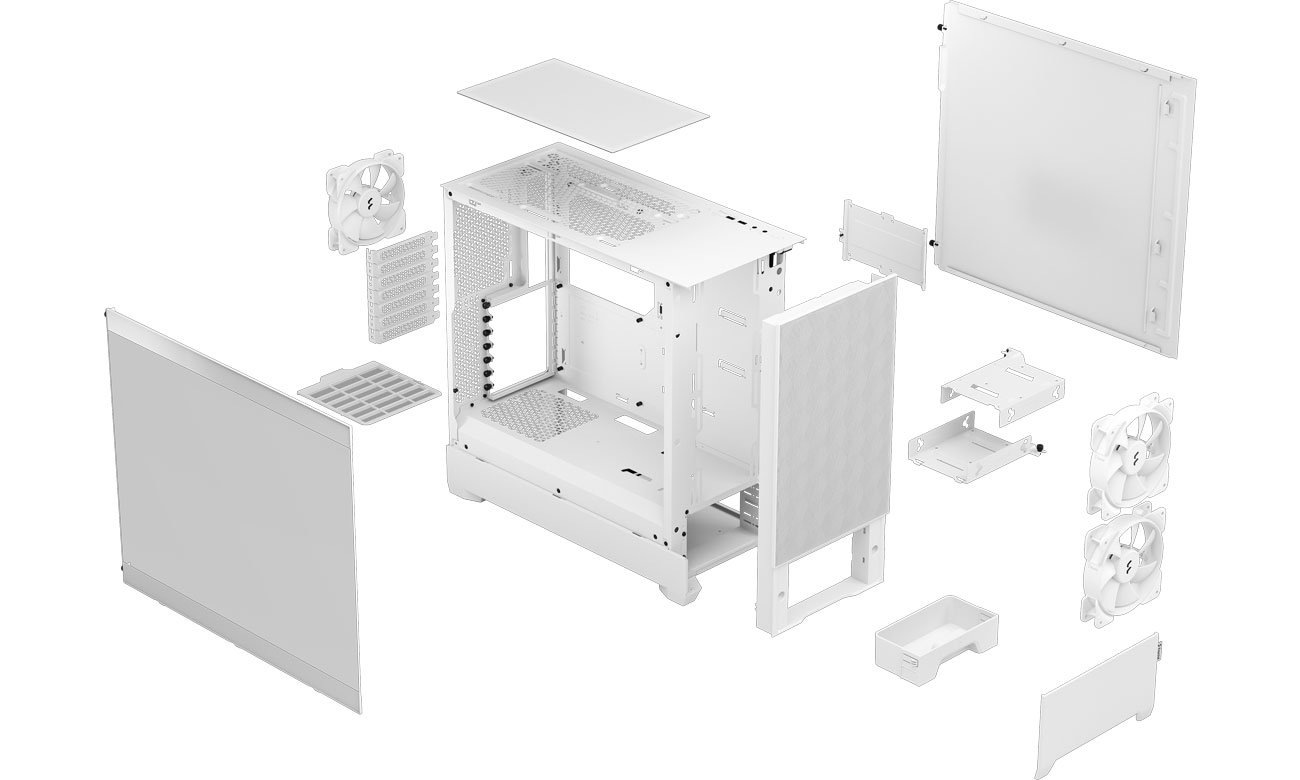 Охолодження Fractal Design Pop Air White TG Clear Tint