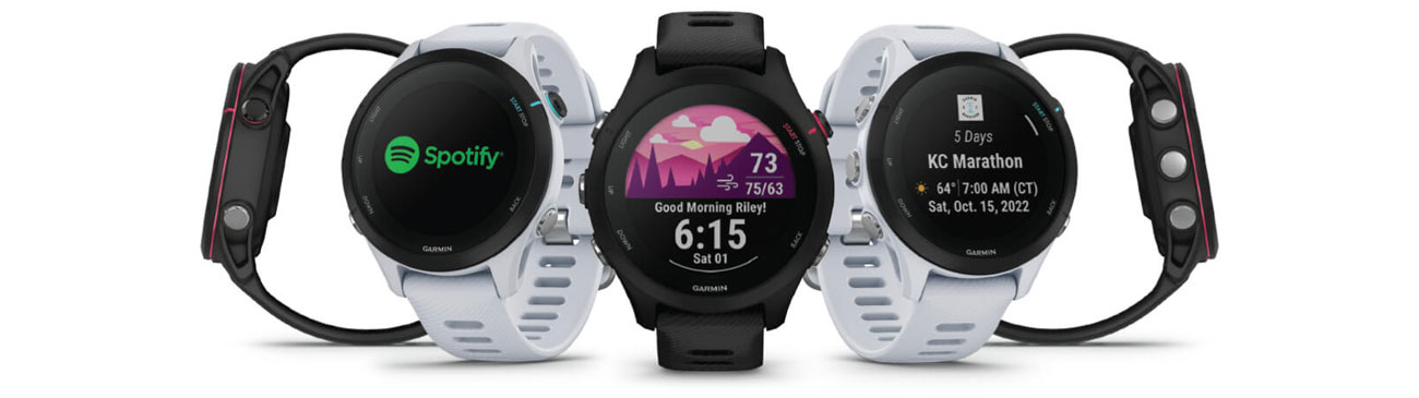 Спортивний годинник Garmin Forerunner 255s Music чорний