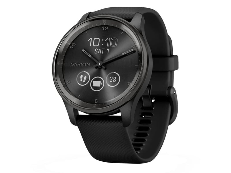 Garmin Vivomove Trend Slate S. Steel Bezel with Black Case and S. Band (010-02665-00)