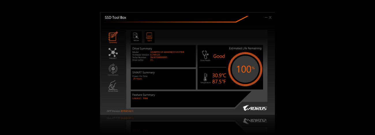 Программное обеспечение SSD Tool Box