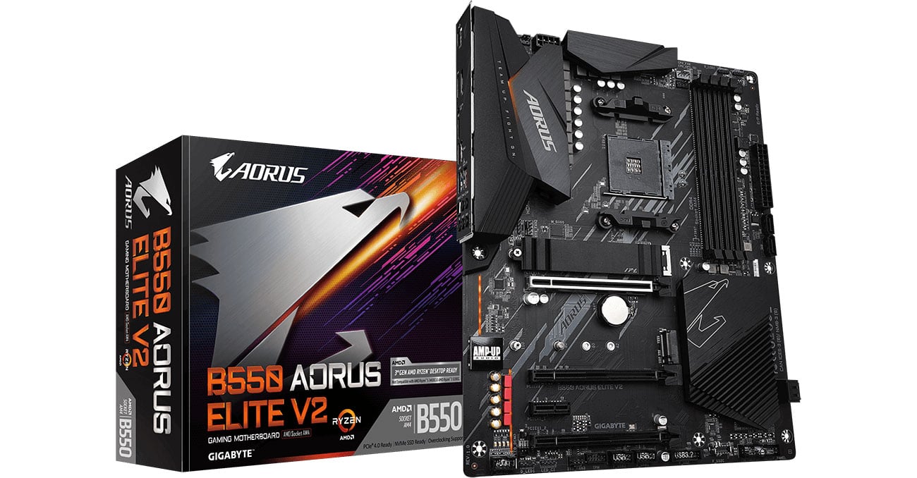 Материнская плата Socket AM4 Gigabyte B550 AORUS ELITE V2