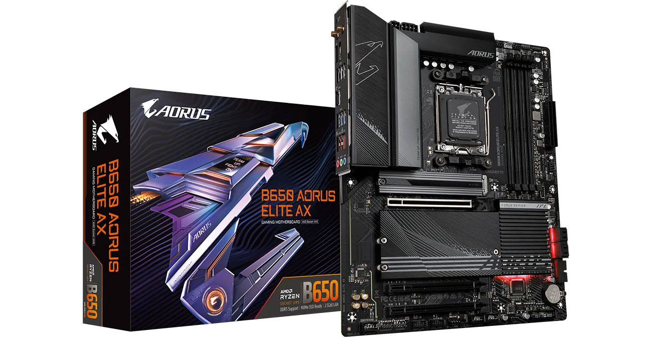 Материнська плата Gigabyte B650 AORUS ELITE AX в коробці