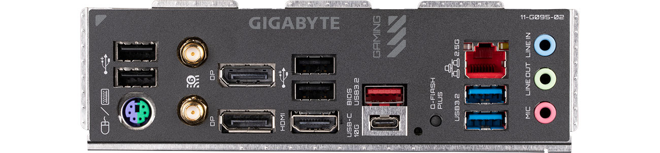 Порти Gigabyte B650M GAMING X AX