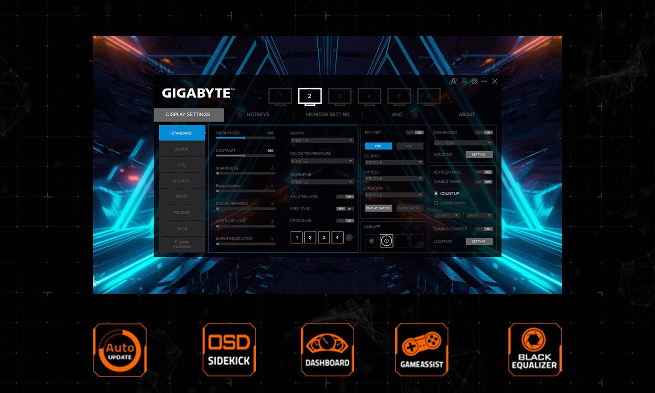 Изогнутый игровой монитор Gigabyte G27FC