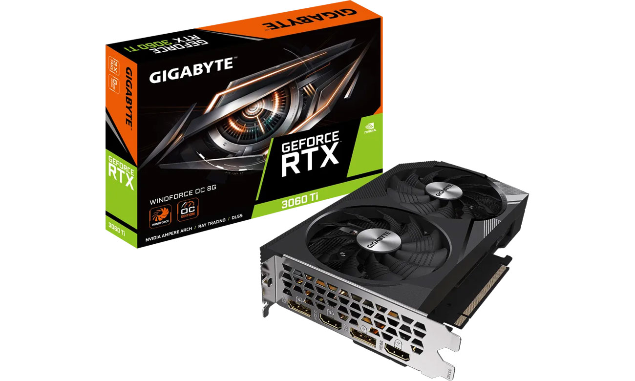 Gigabyte GeForce RTX 3060 Ti Windforce OC LHR 8 ГБ GDDR6