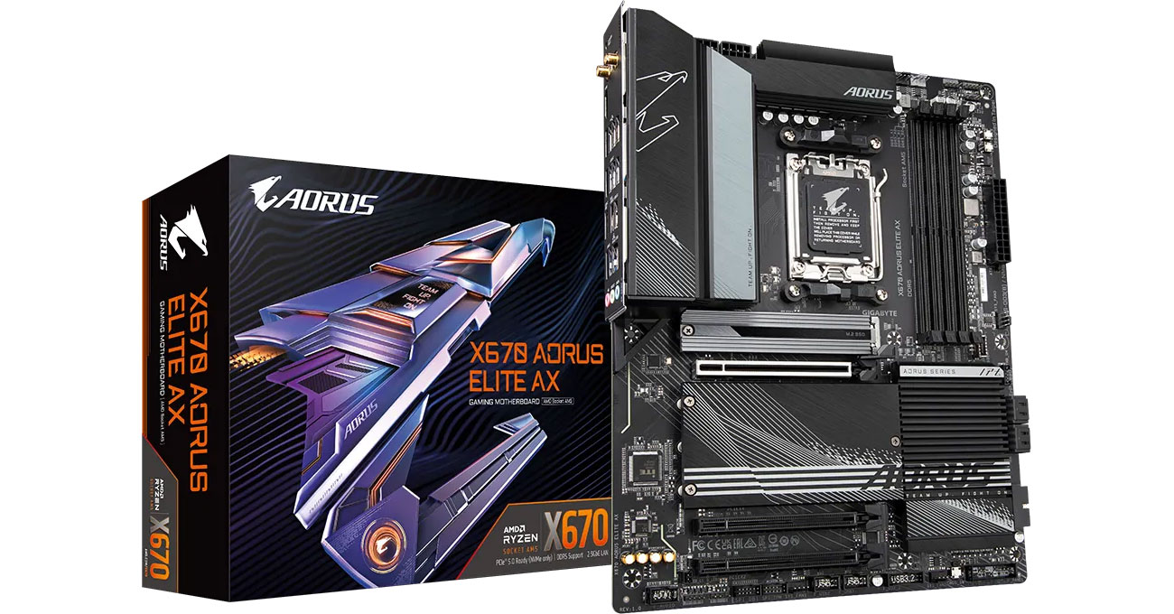 Материнська плата Gigabyte X670 AORUS ELITE AX в коробці