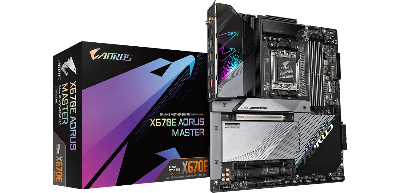 Материнская плата Gigabyte X670E AORUS MASTER в коробке