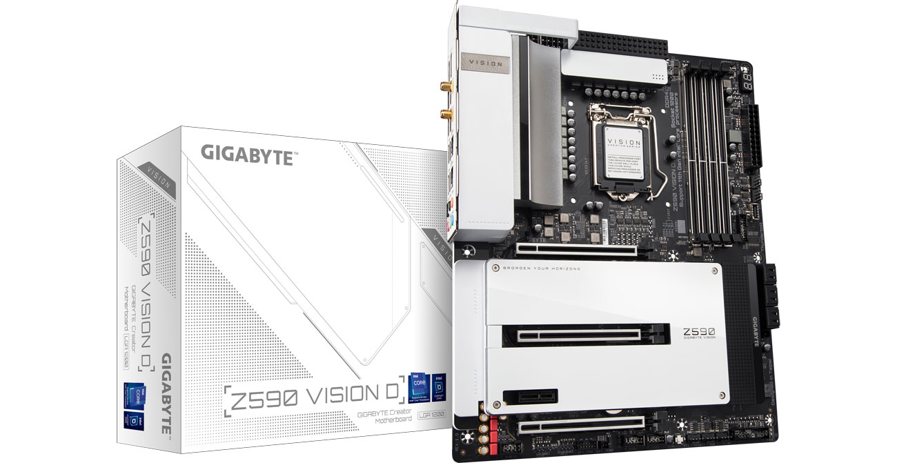 Socket 1200 материнская плата Gigabyte Z590 VISION D