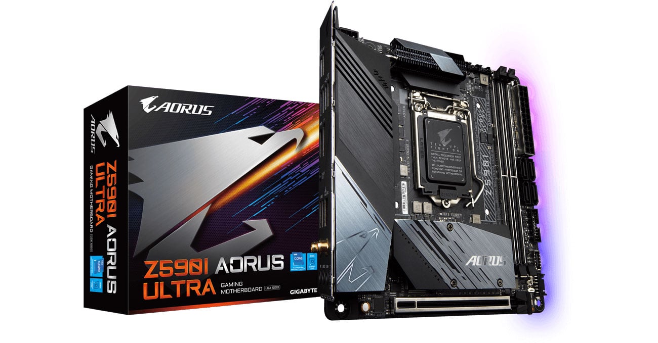 Socket 1200 материнская плата Gigabyte Z590I AORUS ULTRA