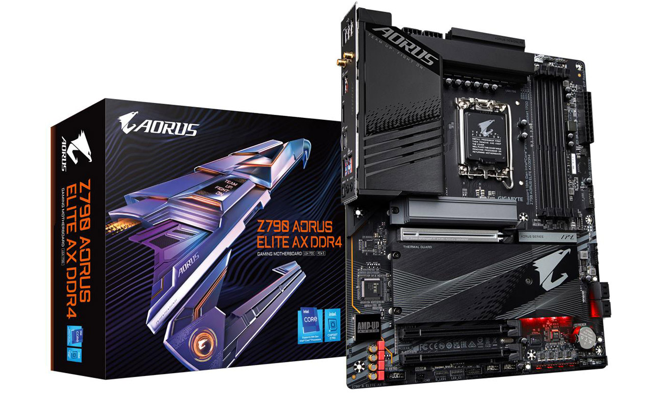 Материнська плата Gigabyte Z790 AORUS ELITE AX в коробці