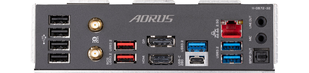 Порти Gigabyte Z790 AORUS ELITE AX