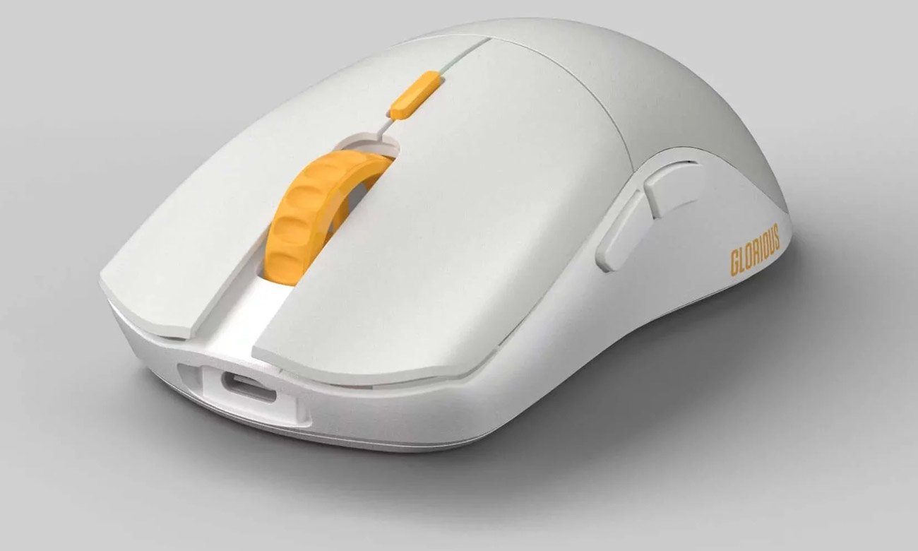 Glorious PC Gaming Race Series One Pro Wireless Genos Mouse – вид спереди под углом