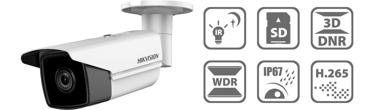 Hikvision DS-2CD2T43G0-I5 2.8mm 4MP/IR50/IP67/12V/PoE