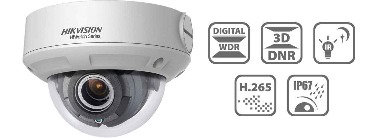 Hikvision HWI-D620H-Z IP камера 2.8-12mm 2MP/IR30/IP67/12V/PoE