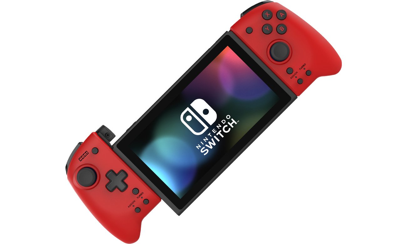 Контроллер HORI Split Pad Pro для Nintendo Switch Red – вид спереди под углом