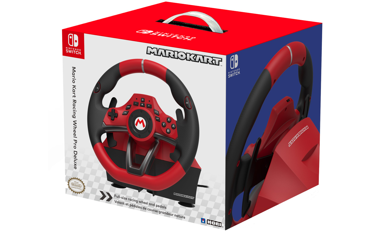 HORI Mario Kart Racing Wheel Pro Deluxe Steering Wheel - Упаковка