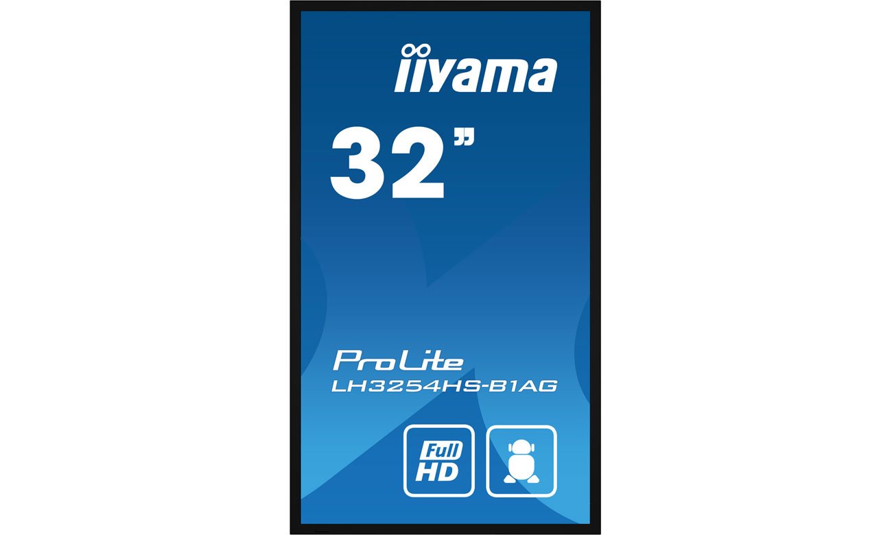 iiyama LH3254HS-B1AG вид спереду, портретний режим