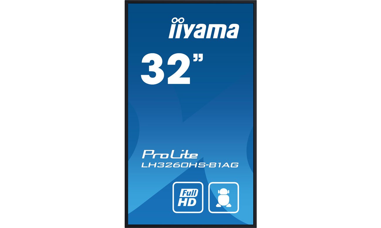 iiyama LH3260HS-B1AG вид спереди, портретный режим