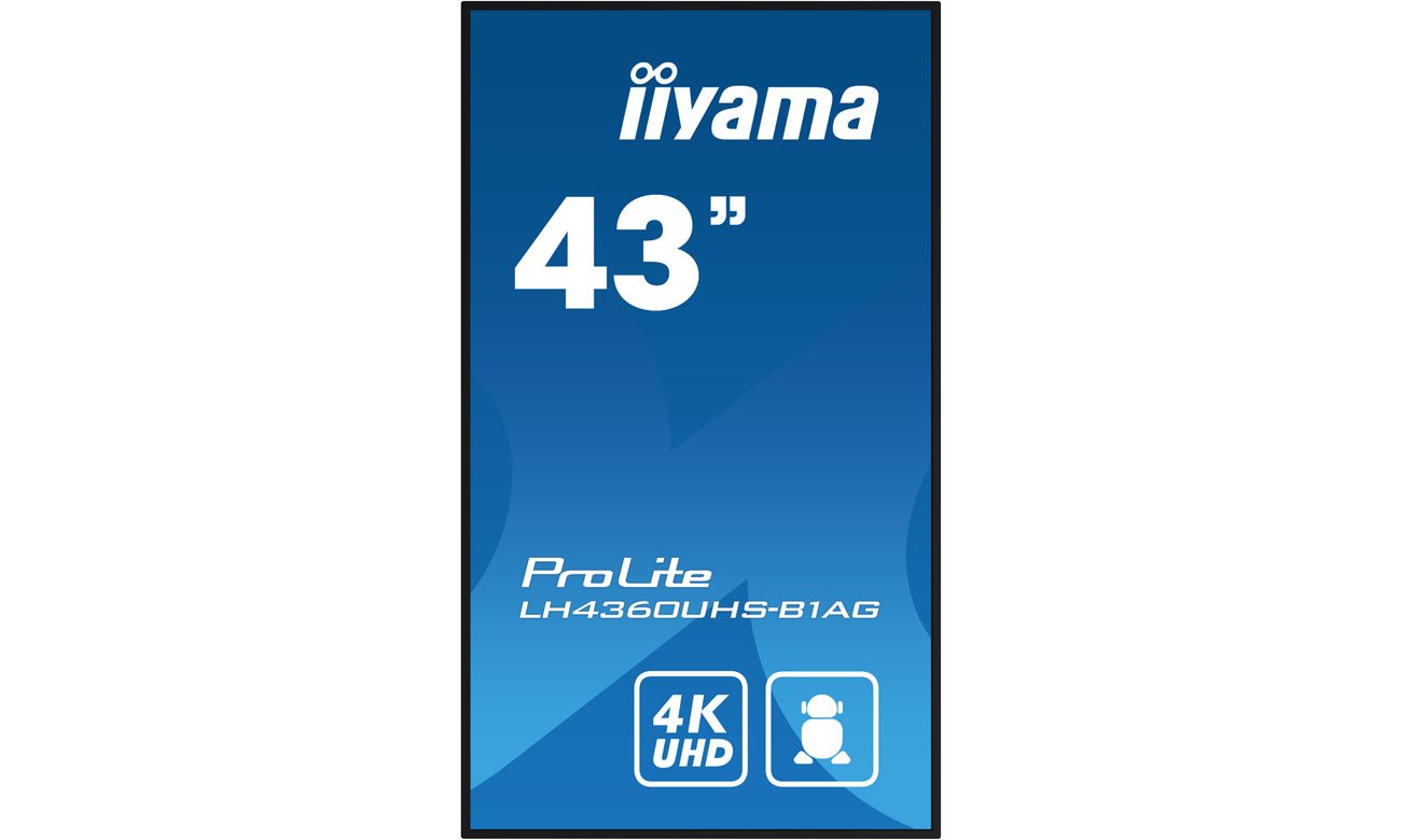 iiyama LH4360UHS-B1AG вид спереди, портретный режим