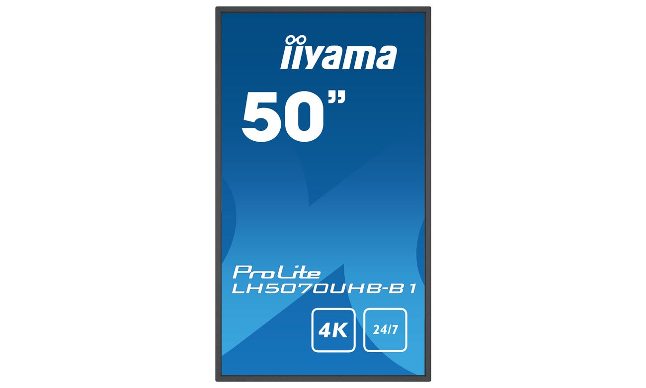 iiyama LH5070UHB-B1 вид спереди, портретный режим