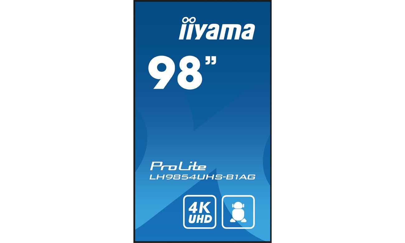 iiyama LH9854UHS-B1AG вид спереди, портретный режим