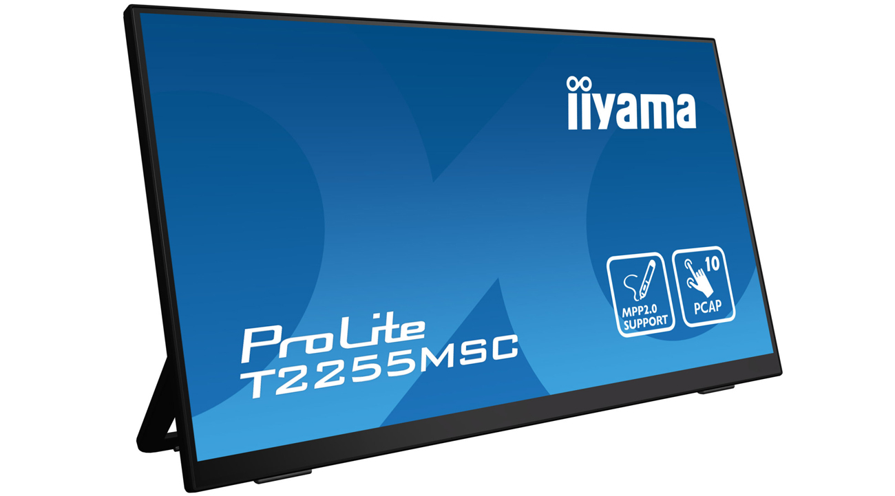 Сенсорний дизайн монітора iiyama T2255MSC-B1