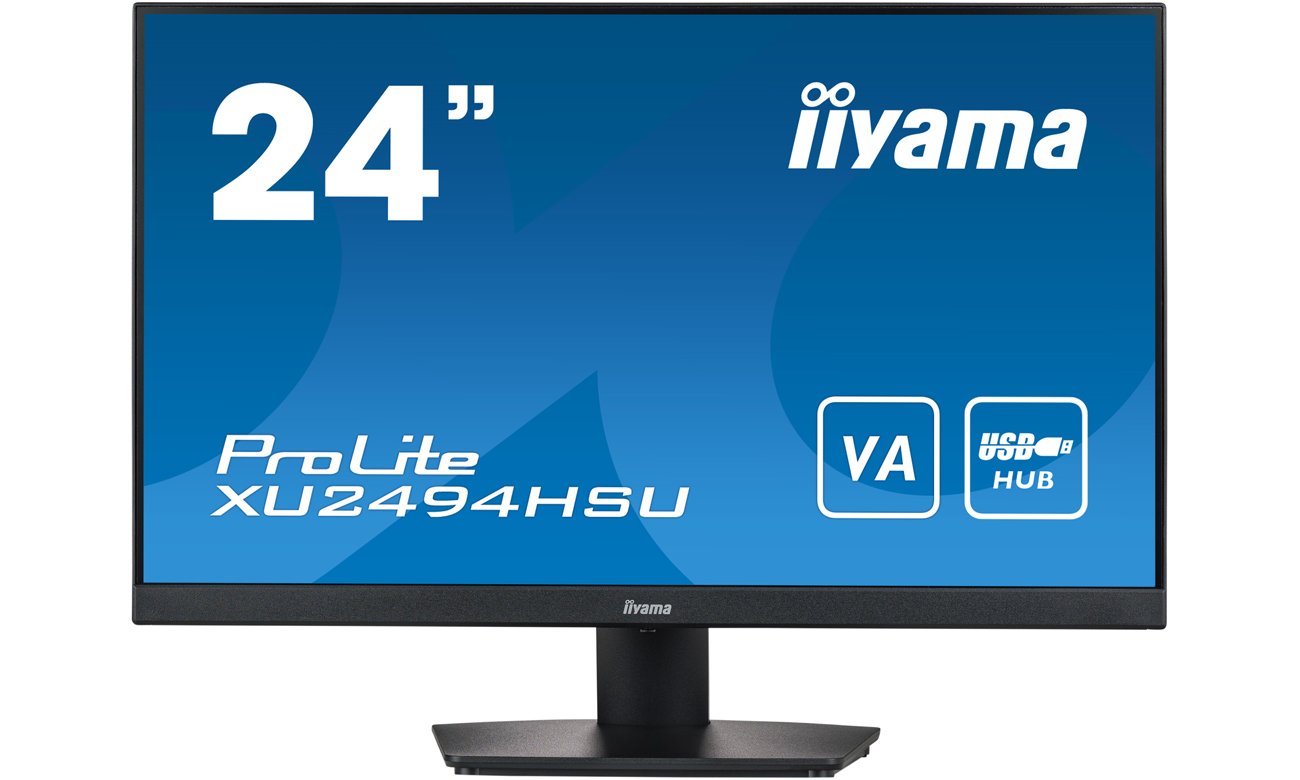 iiyama Prolite XUB2494HSU, вид спереди