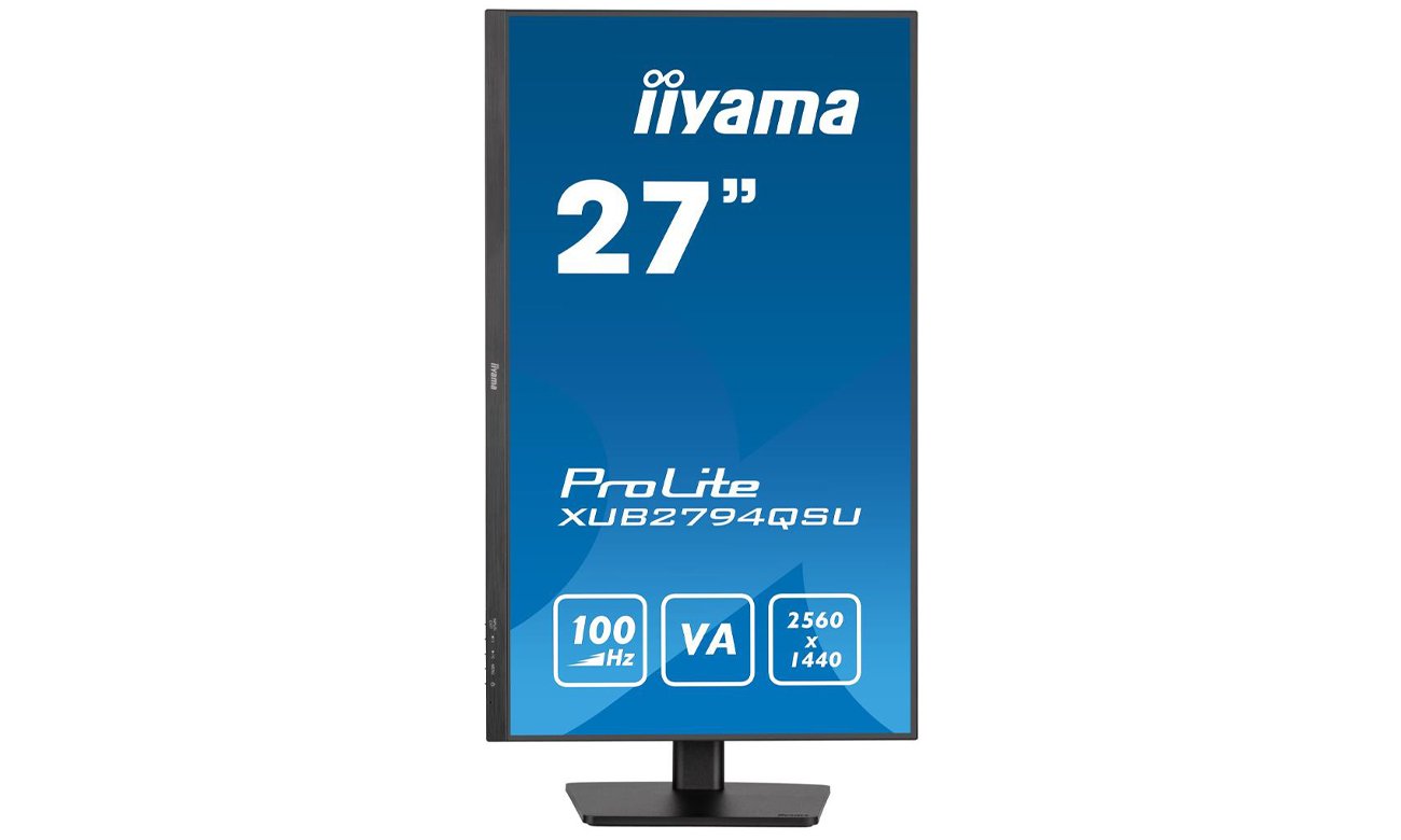 iiyama XUB2794QSU-B6 вид спереду, ПІВОТ