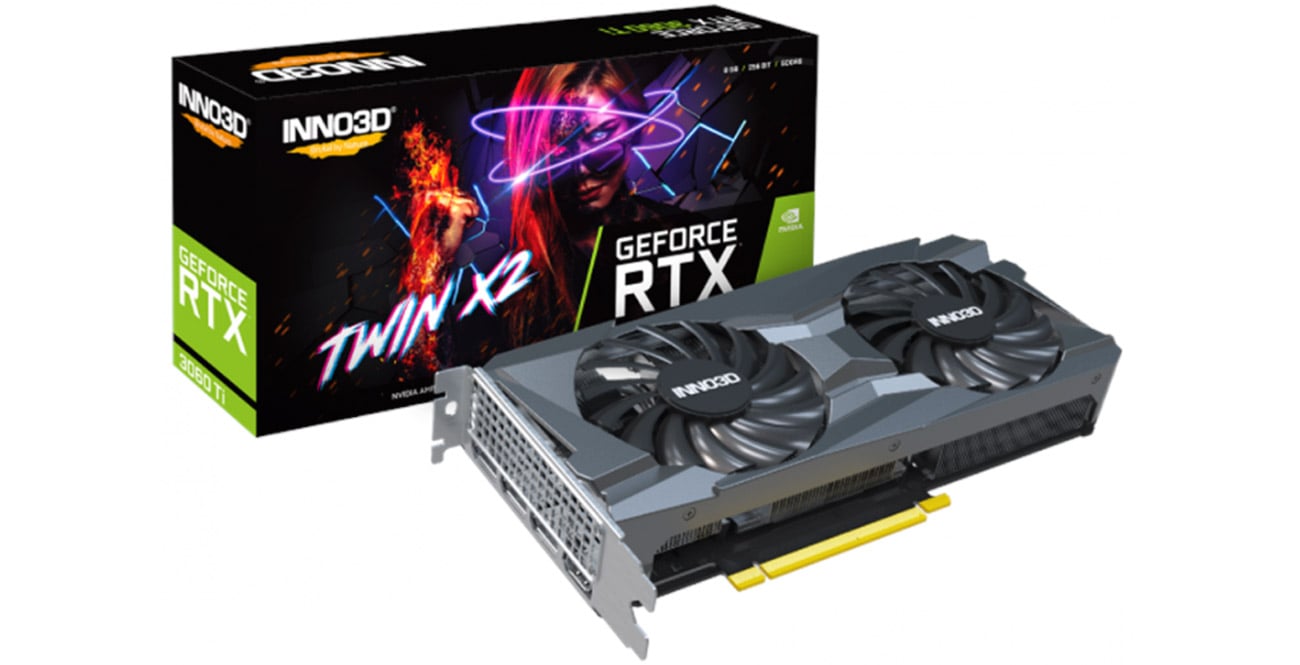 Видеокарта Inno3D GeForce RTX 3060 Ti Twin X2 LHR 8 ГБ