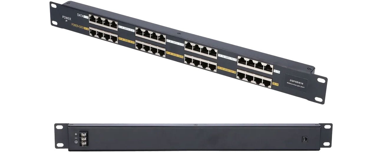 Инжектор ExtraLink PoE 1 Гбит (16x 100 Мбит/с RJ-45)