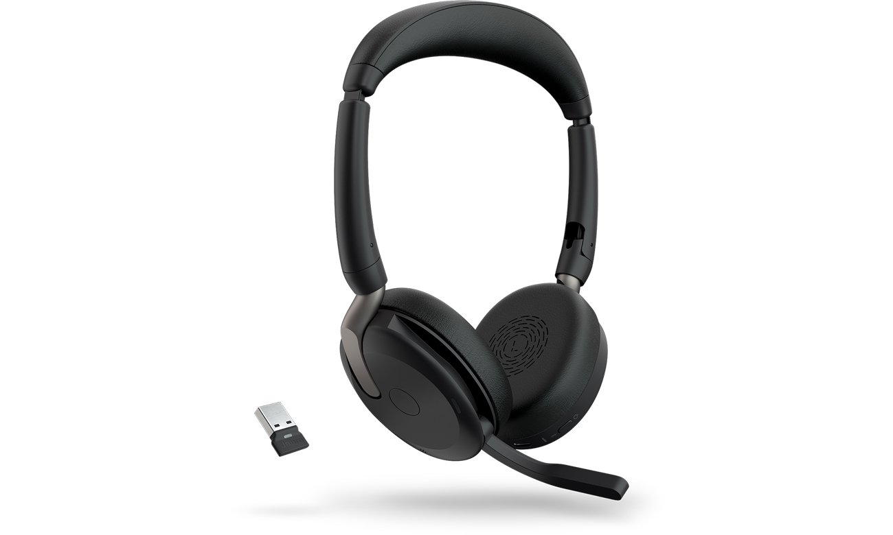 Jabra Evolve2 65 Flex вид сбоку, приемник