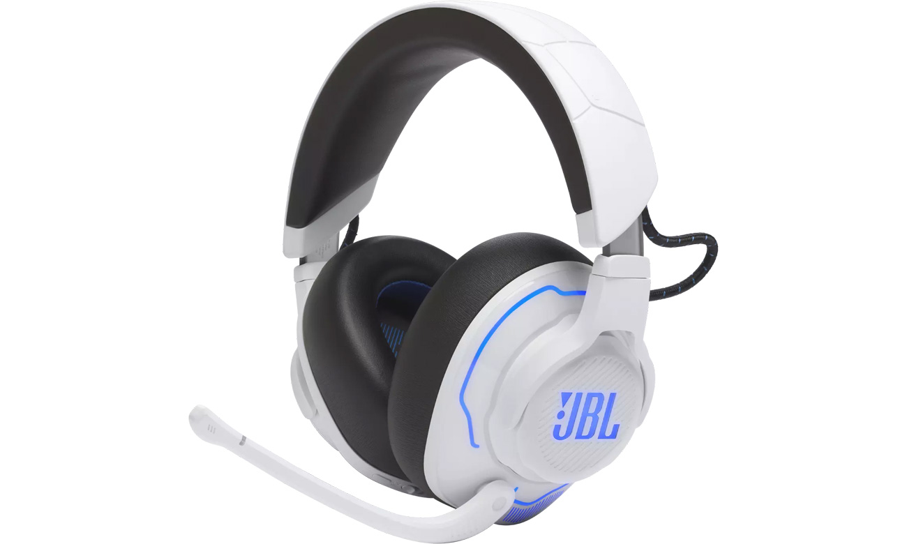 Беспроводная гарнитура JBL Quantum 910P для PlayStation – вид спереди под углом