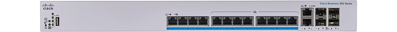 Коммутатор Cisco CBS350-12NP-4X-EU Фронт