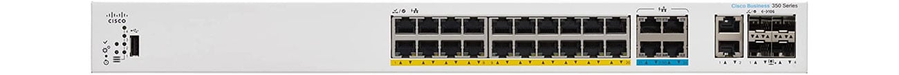 Комутатор Cisco CBS350-24MGP-4X-EU Фронт