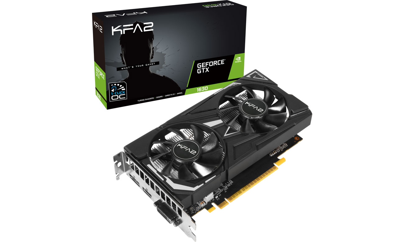 KFA2 GeForce GTX 1630 EX 1-Click OC 4 ГБ GDDR6