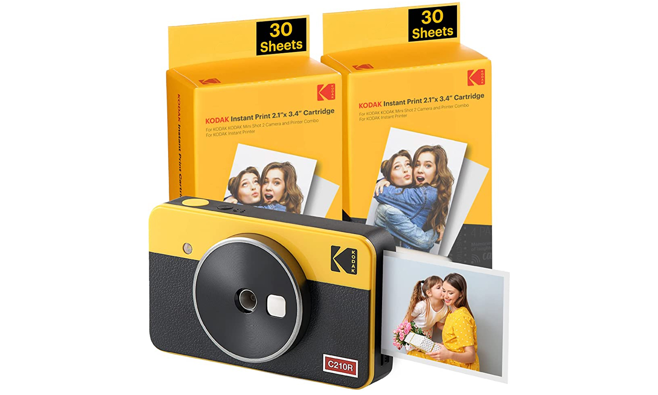 Kodak Mini Shot 2 Retro Yellow + заправки 60 шт