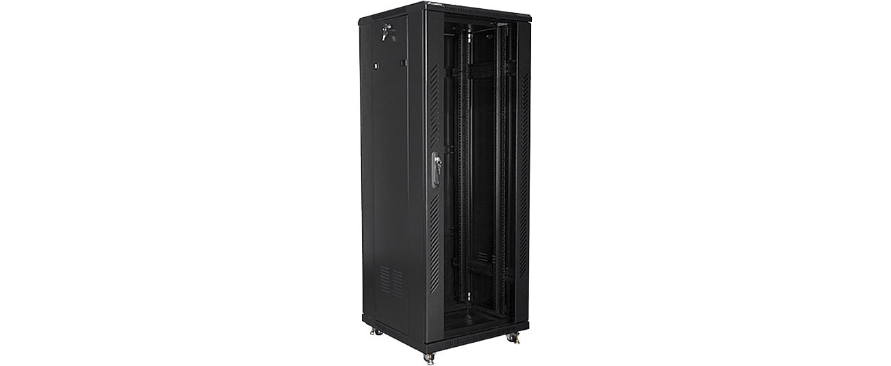 Шафа Lanberg RACK стояча 19'' 32U 600x600мм (чорна)