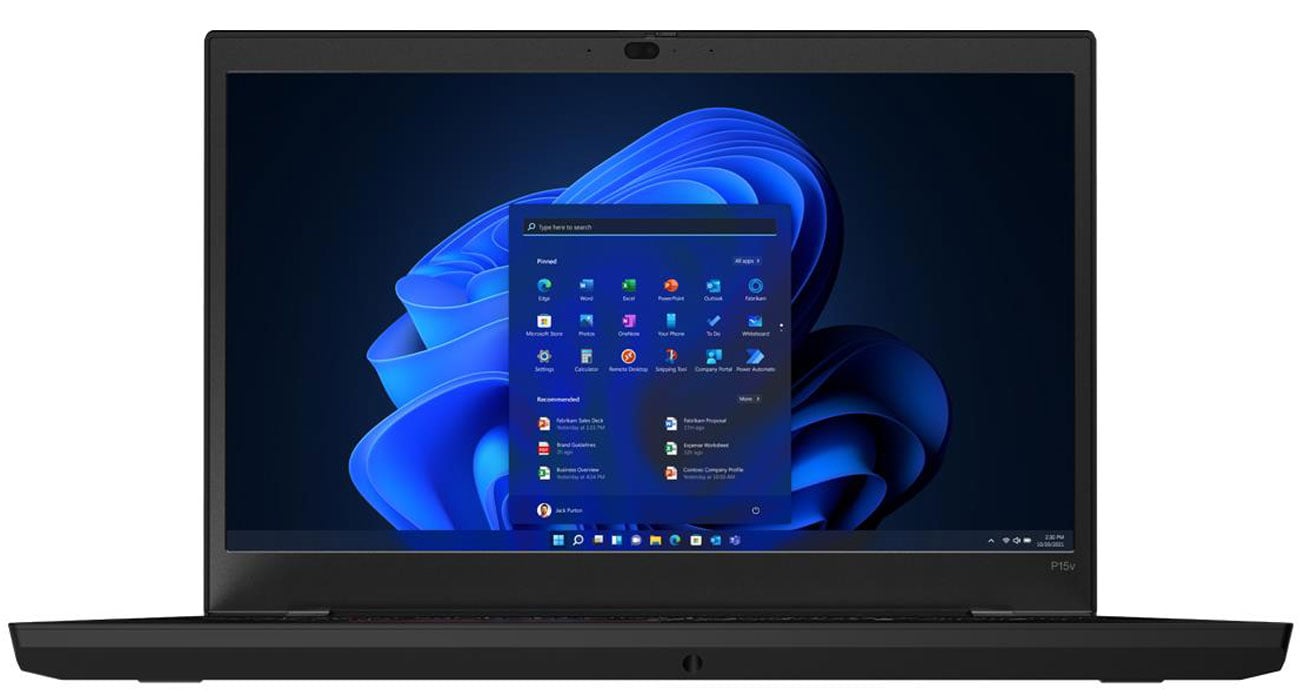 Бiзнес ноутбук Lenovo ThinkPad P15v