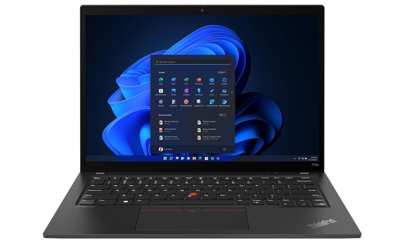 Передня панель Lenovo ThinkPad T14s