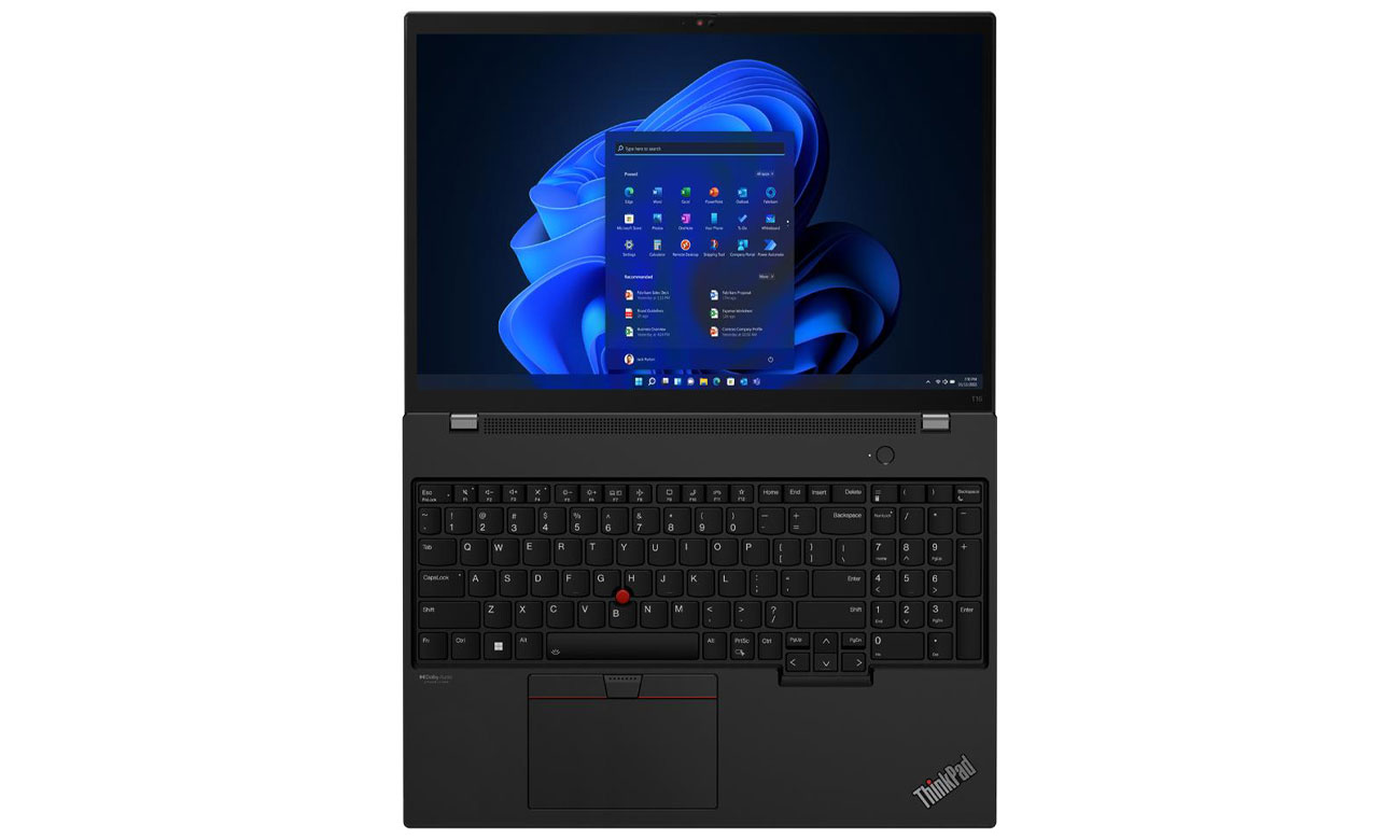 Экран Lenovo ThinkPad T16 с клавиатурой