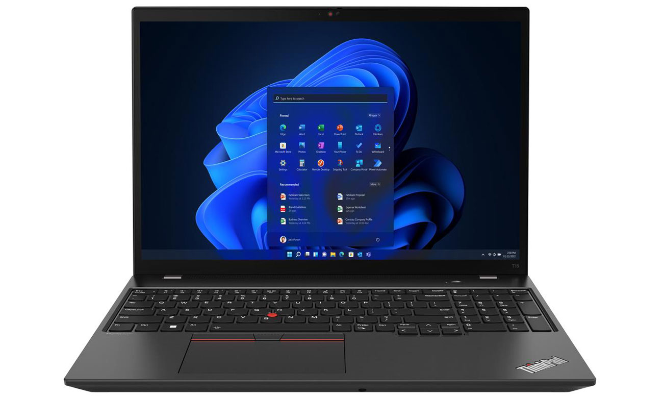 Внешний вид Lenovo ThinkPad T16