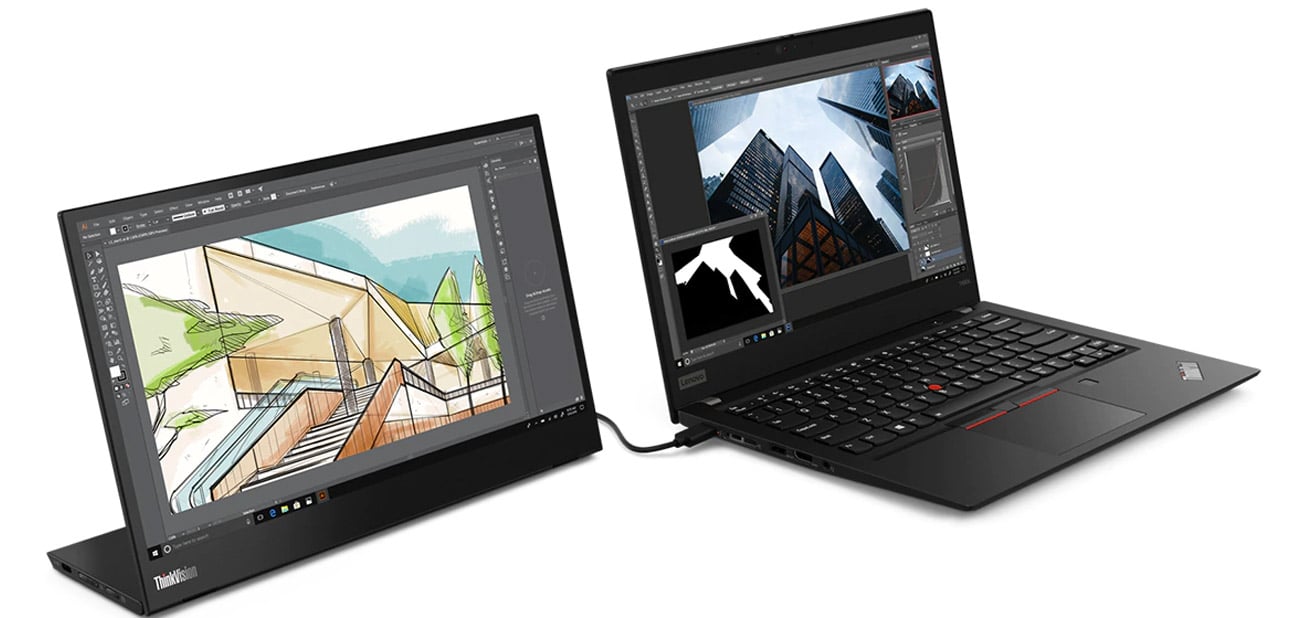 Бизнес-монитор Lenovo ThinkVision M14