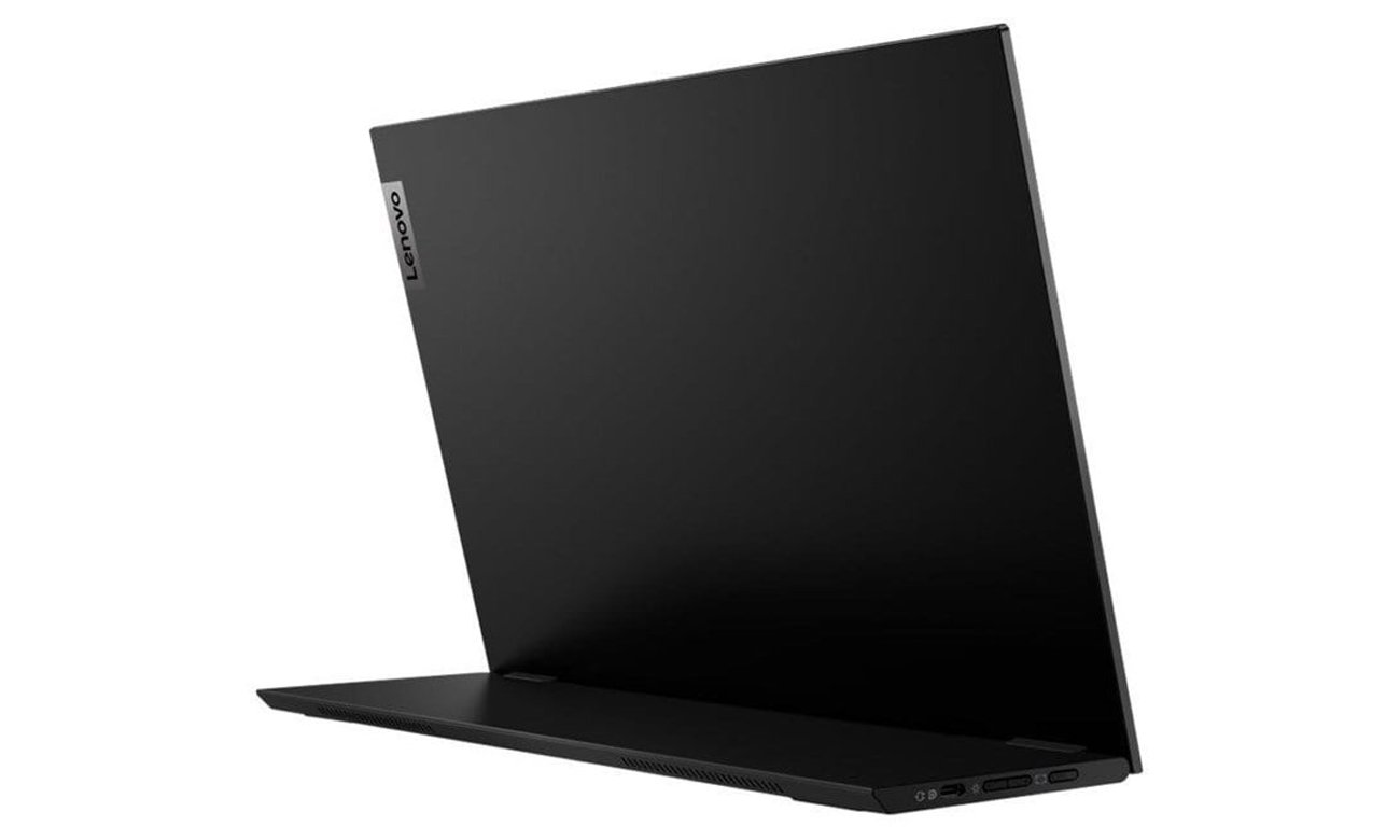 Вигляд ззаду під кутом Lenovo ThinkVision M14d