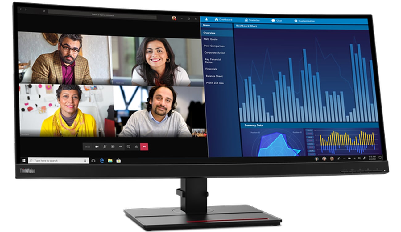 Выгнутый экран Lenovo ThinkVision P34w-20