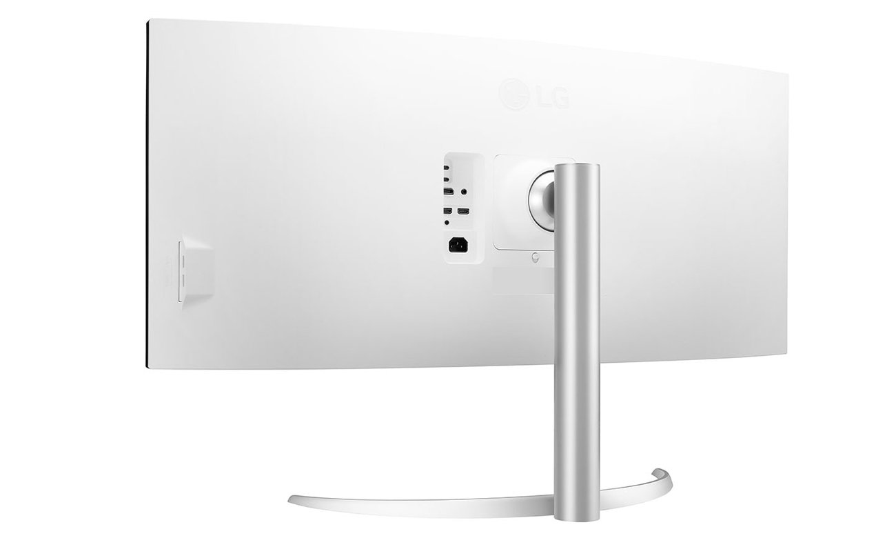 LG 40WP95CP-W вид сзади, все разъемы